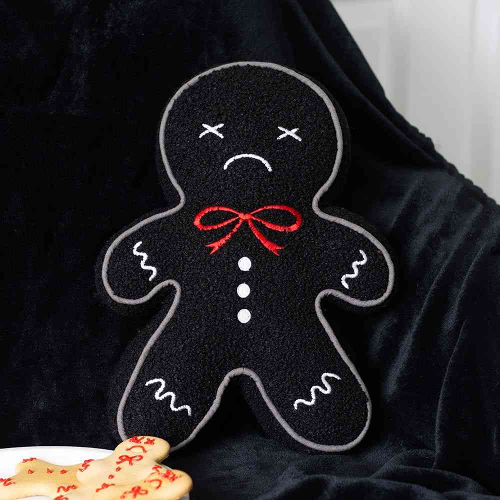 Something Different - Spooky Gingerbread Man Boucle Kussen - Multicolours